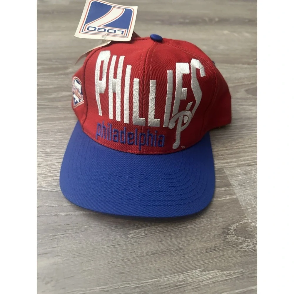 90's Philadelphia Phillies Logo 7 MLB Snapback Hat